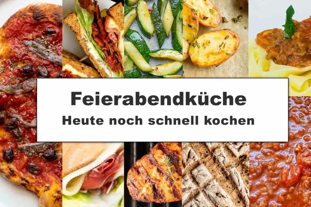 Feierabendk&uuml;che: Pizza, Sandwich, Zucchini, Kartoffeln, Pasta und Brot. Was koche ich heute noch schnell?